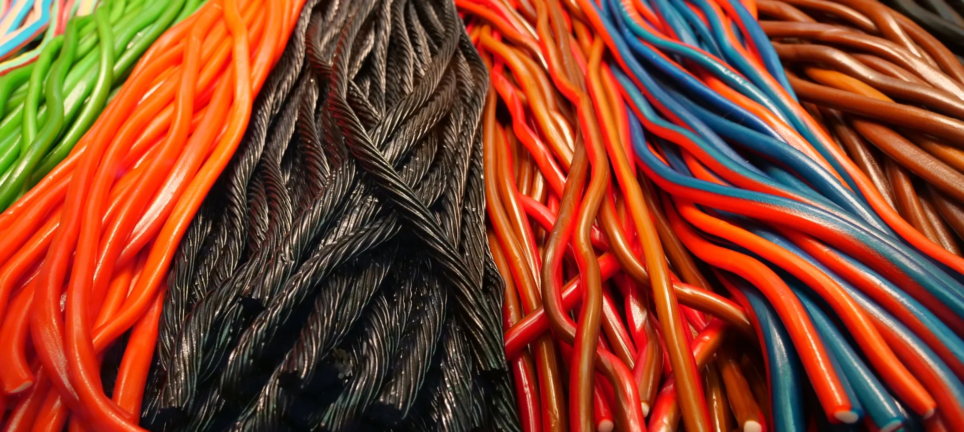 Colorful licorice candy assortment